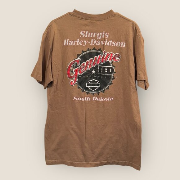 Harley-Davidson Sturgis 73rd Black Hills Rally Graphic T Shirt Mens Sz L 2013 - Picture 2 of 6